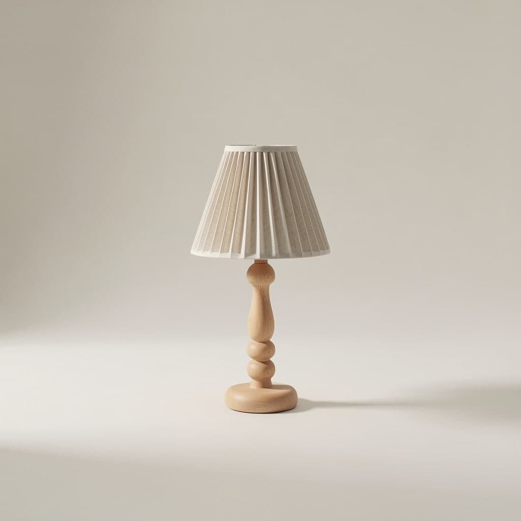 Lys Oak Table Lamp - View 1