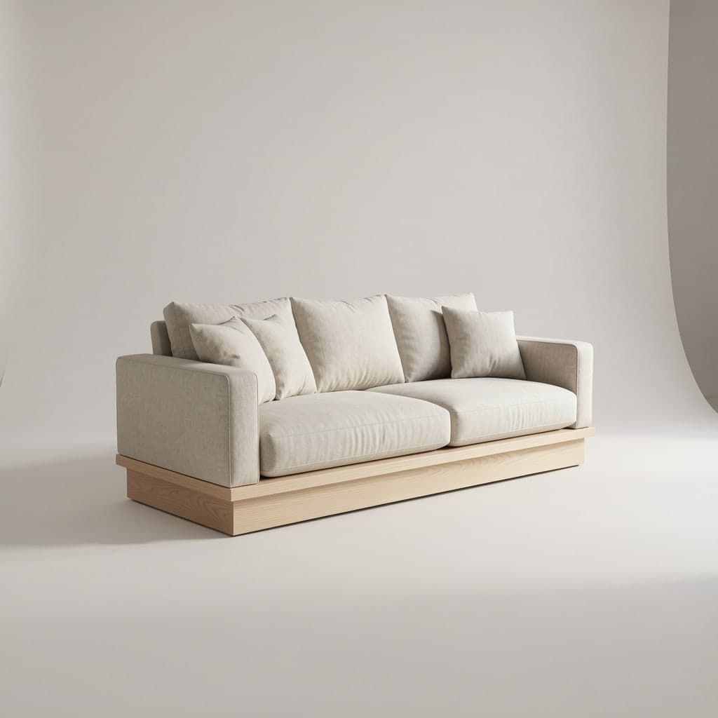 Sove Linen Sofa - View 1